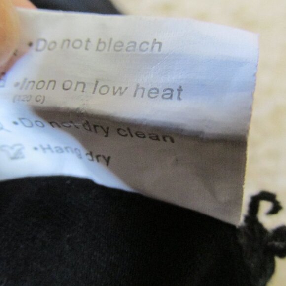 Adreamly Shirt Womens Large Black Short Sleeve Round Neck Pullover Blouse Top - Picture 5 of 6